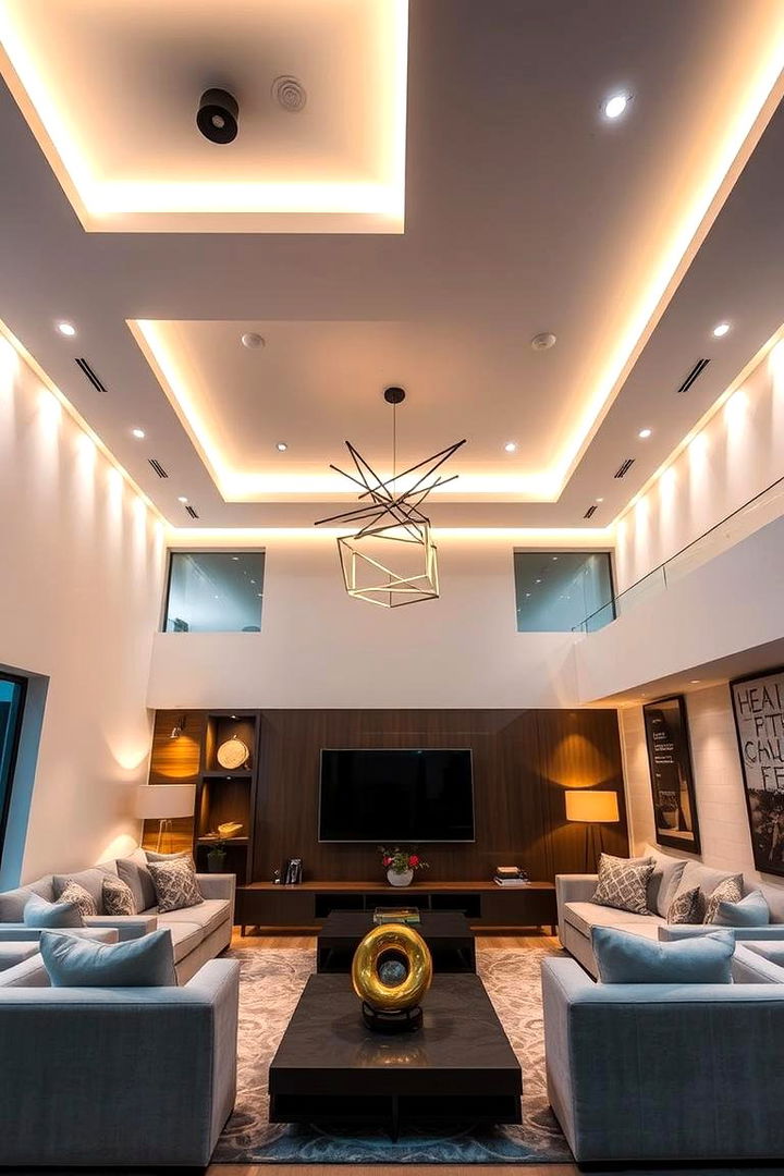 Dynamic Lighting Showcase - 22 Sunken Living Room Ideas