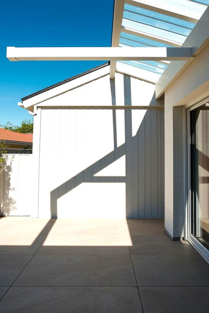 Dynamic Linear Patterns - 22 Gable Patio Roof Design Ideas