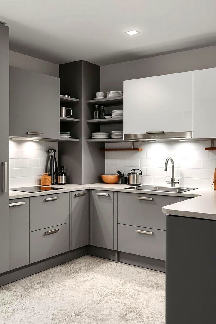 Dynamic Modular Design - 22 Grey and White Kitchen Designs