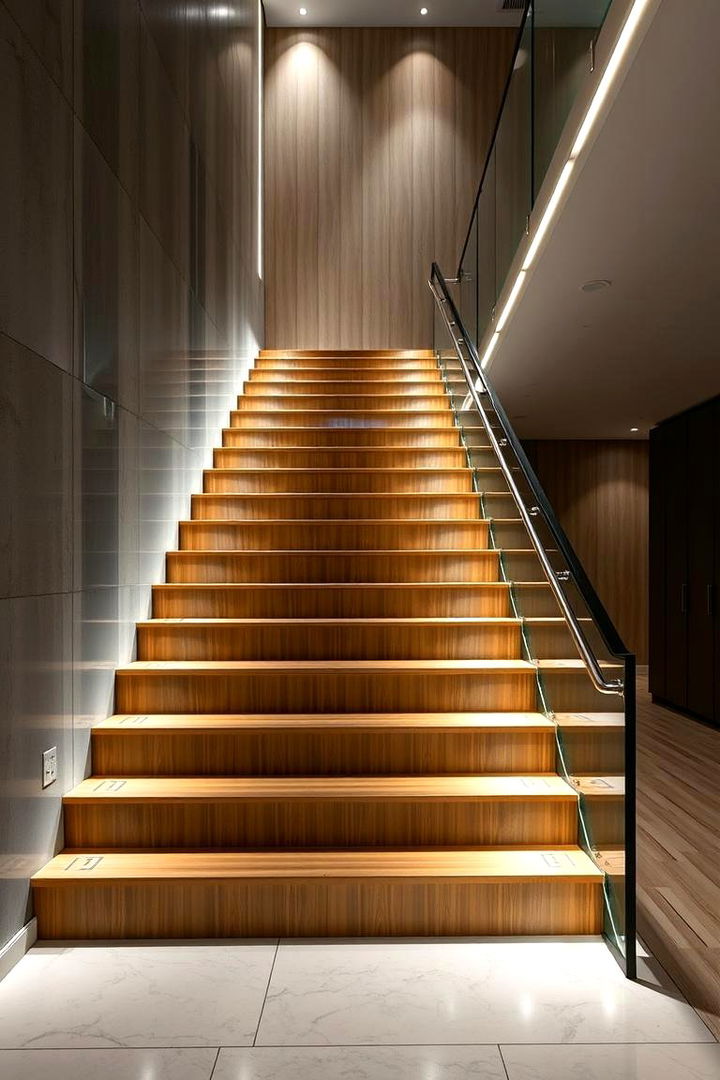 Dynamic Motion Sensors - 22 Staircase Lighting Ideas