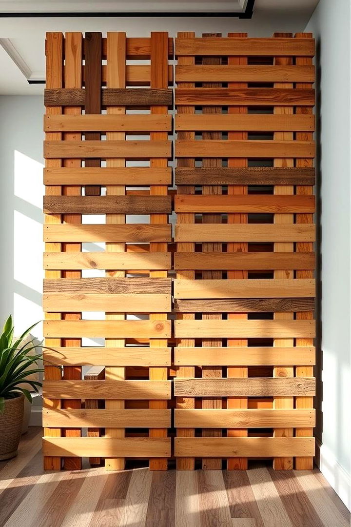 Dynamic Pallet Room Divider - 22 Pallet Furniture Ideas