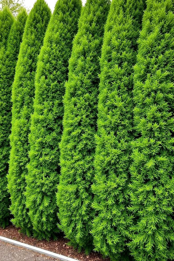 Dynamic Privacy Walls with Evergreens - 22 Front Yard Evergreen Landscaping Ideas