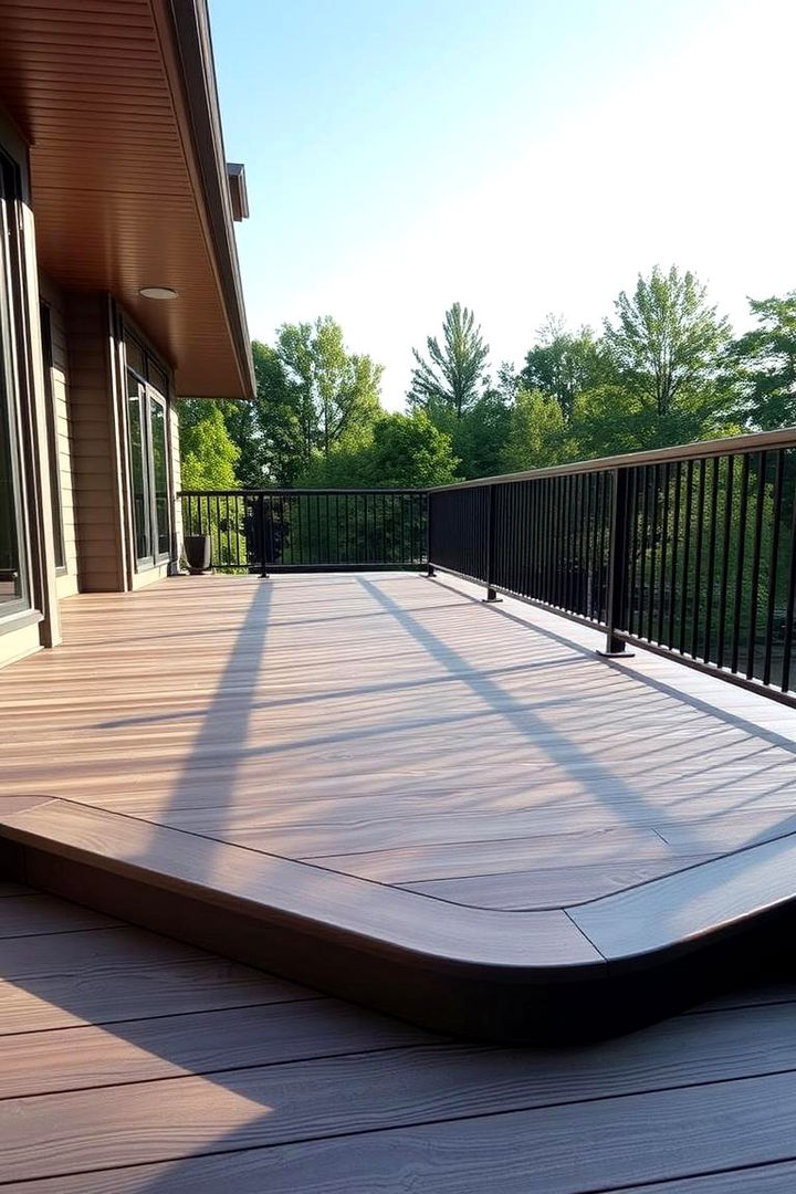 Dynamic Profile Transitions - 22 black deck railing ideas
