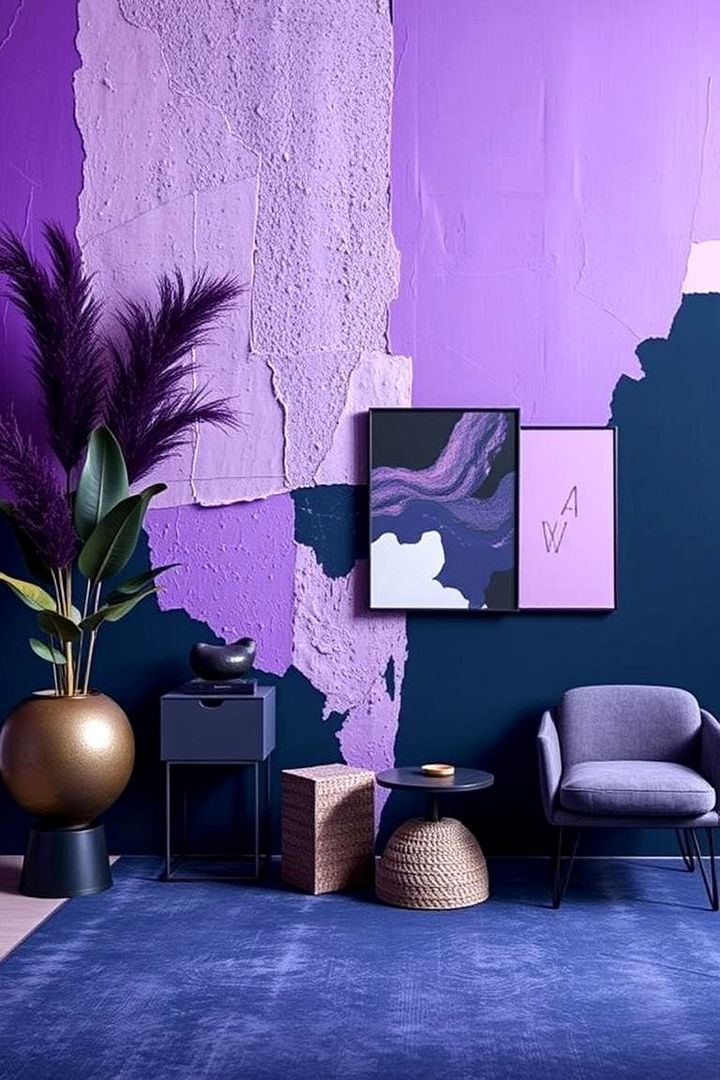 Dynamic Purple Fusion - 22 Designer-approved Colors That Go With Navy Blue