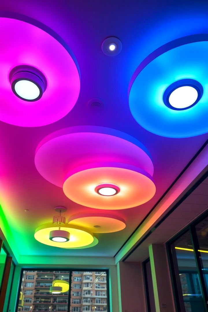 Dynamic Scene Lighting for Ever Changing Ambience - 22 Drop Ceiling Lighting Ideas