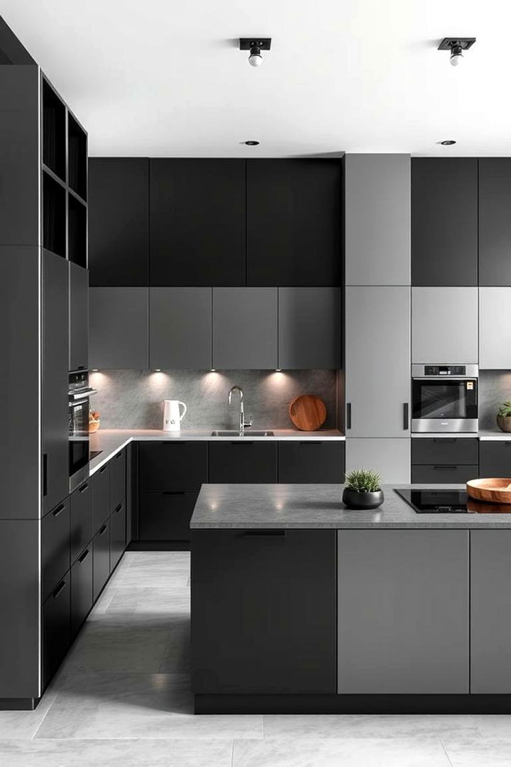 Dynamic Space Planning - 22 Gray and Black Kitchen Ideas