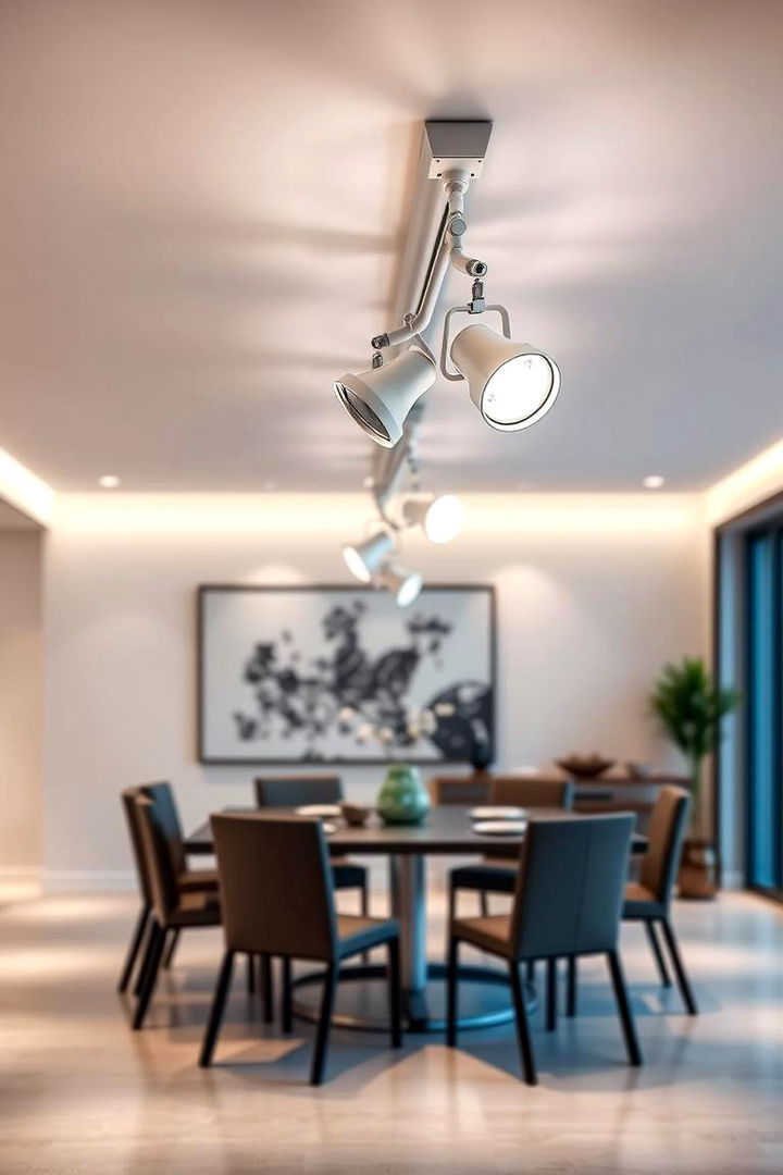 Dynamic Track Lighting - 22 Dining Room Lighting Ideas