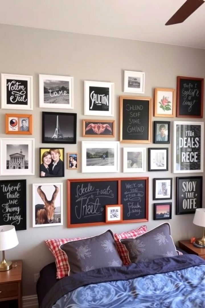 Dynamic Wall Art and Gallery Displays - 22 Teen Bedroom Ideas