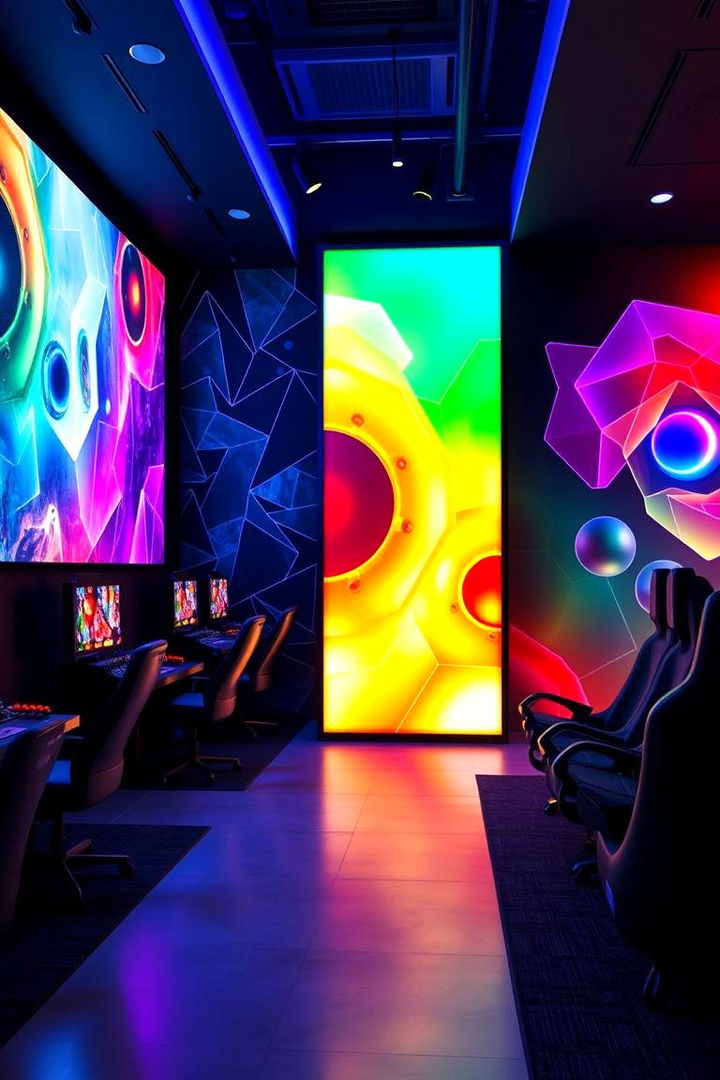 Dynamic Wall Art - 22 Gaming Bedroom Ideas
