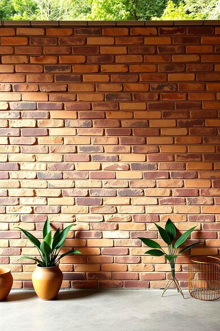Earth Toned Brick with Olive Green Finishes - 22 Exterior Brick and Paint Color Combinations