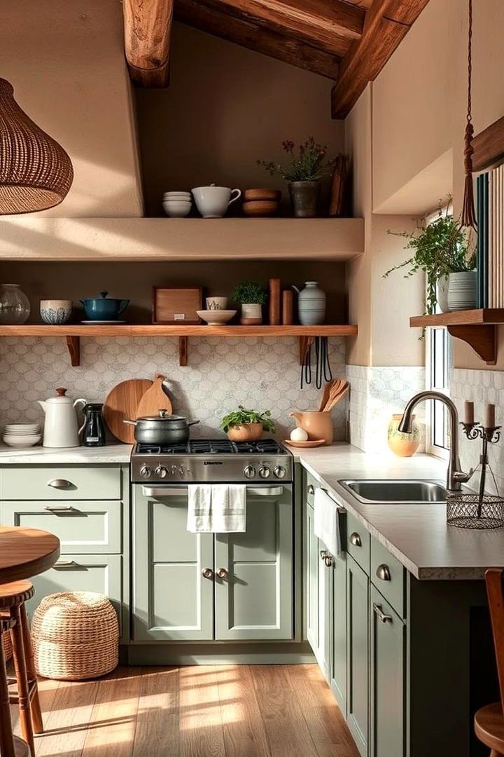 Earth Toned Color Palettes - 22 Primitive Kitchen Ideas