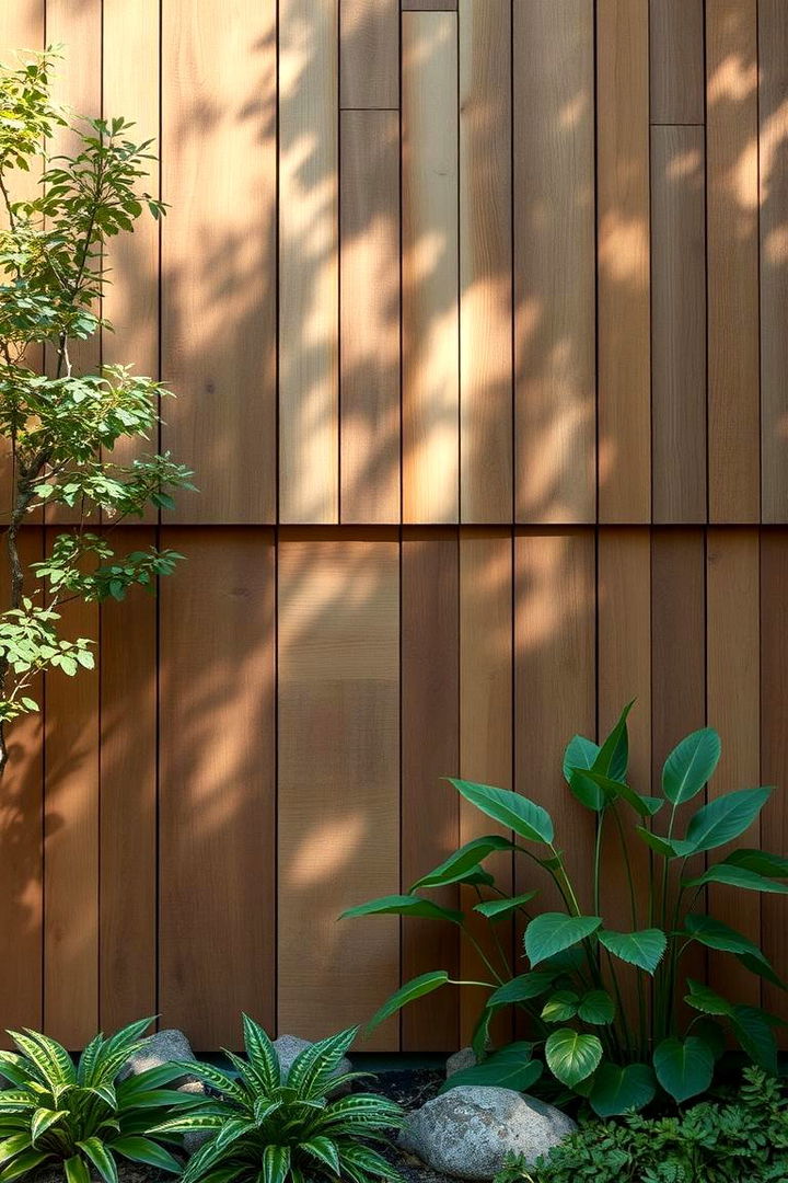 Earth Toned Organic Wainscoting - 22 Exterior Wainscoting Ideas