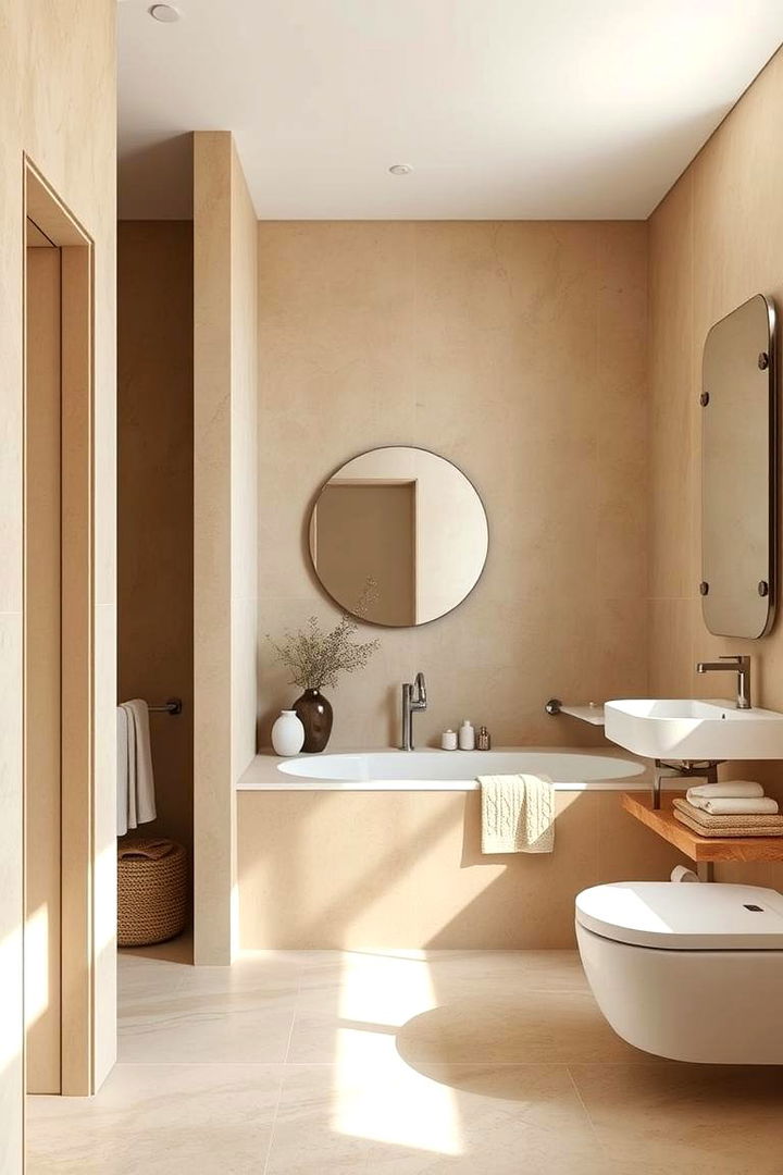 Earth Toned Palette - 22 Natural Bathroom Ideas