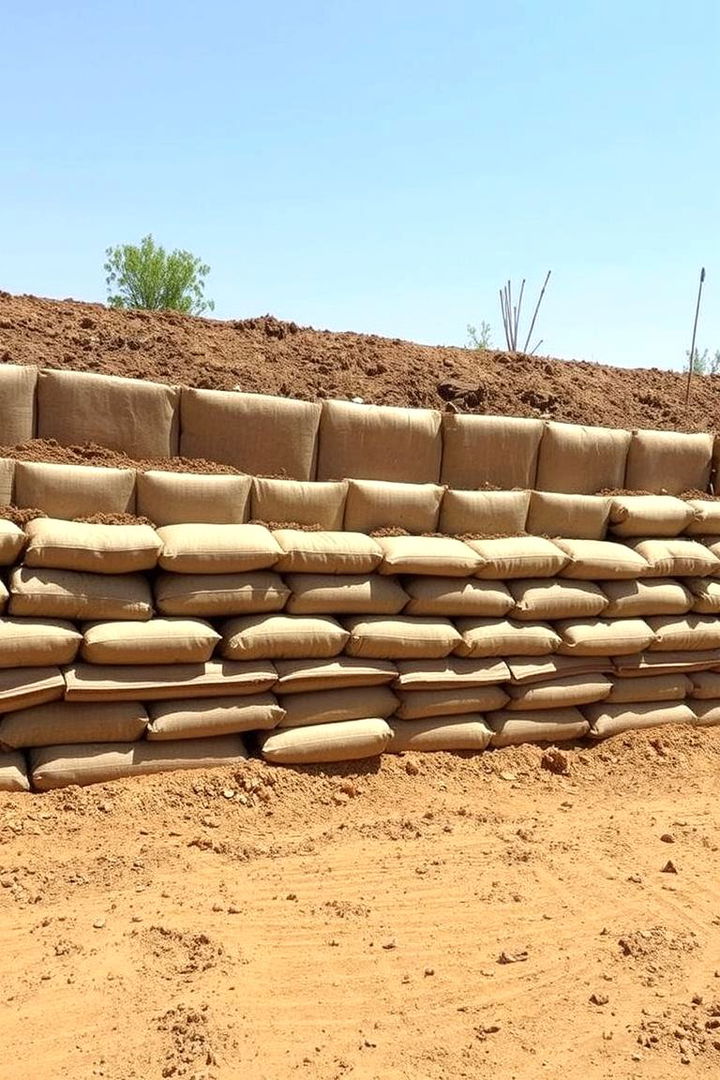 Earthbag Construction - 22 Inexpensive Retaining Wall Ideas