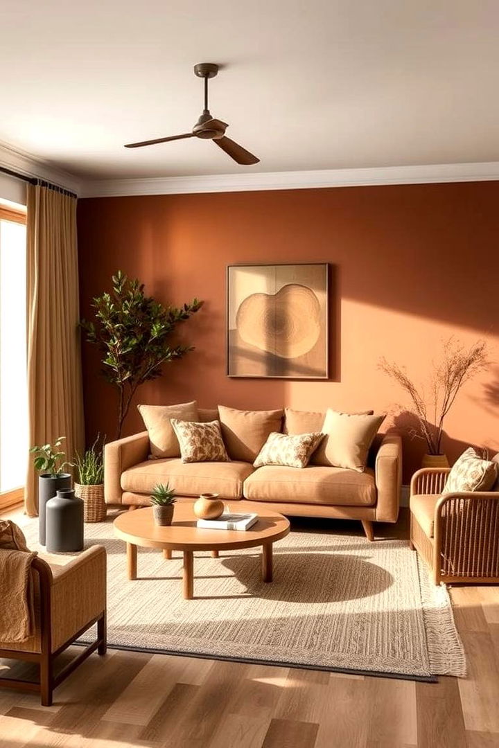 Earthy Accents and Color Palette - 22 Neutral Boho Living Room Ideas