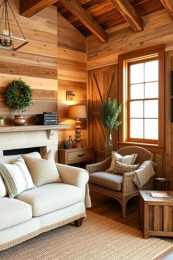 Earthy Accents and Wood Tones - 22 70s Bedroom Decor Ideas