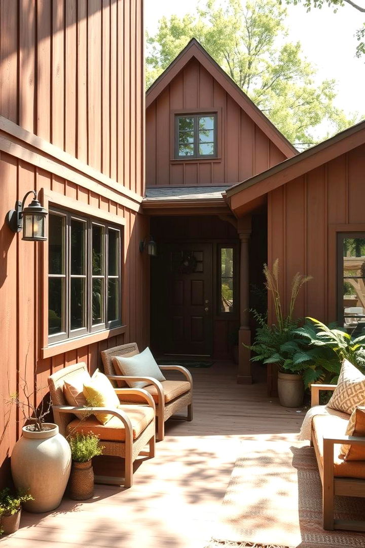 Earthy Brown Warmth - 22 Board and Batten Siding Colors