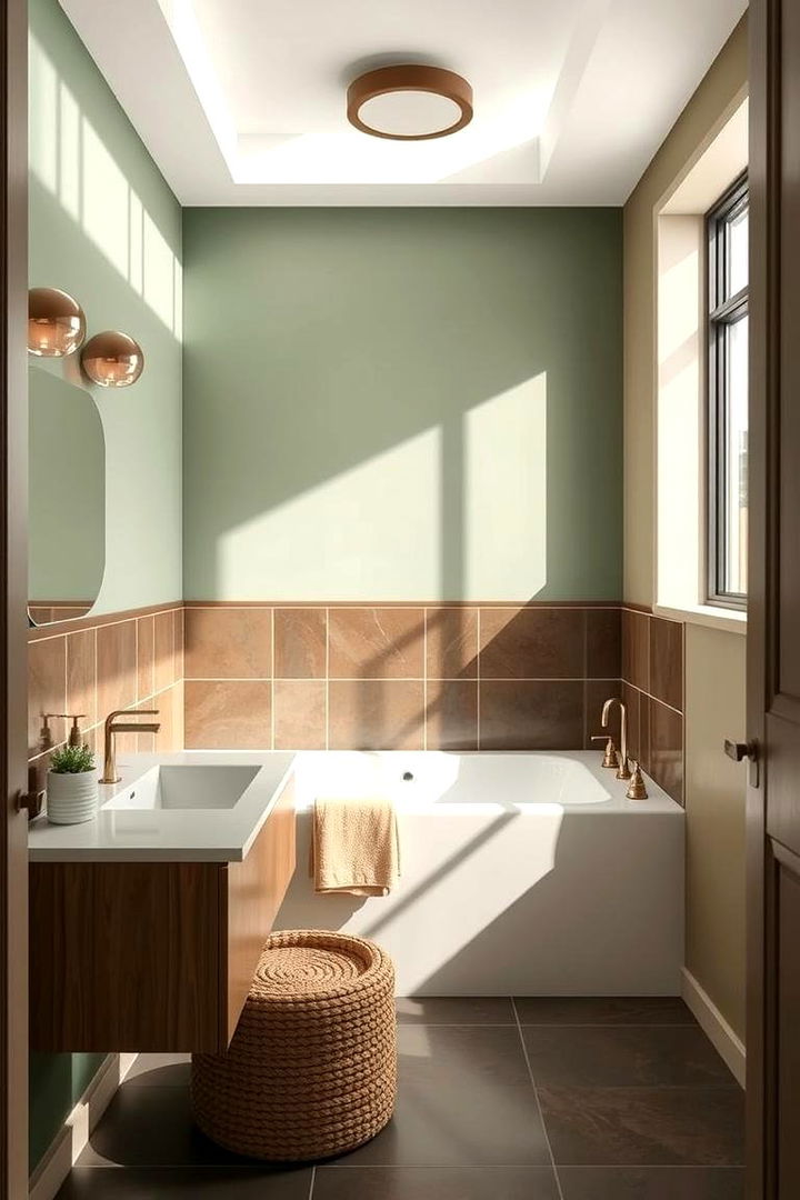 Earthy Color Combinations - 22 Forest Green Bathroom Ideas