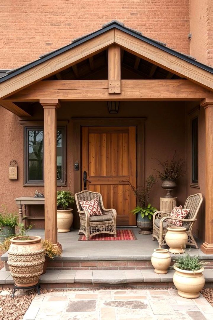 Earthy Color Palette - 22 Rustic Porch Ideas