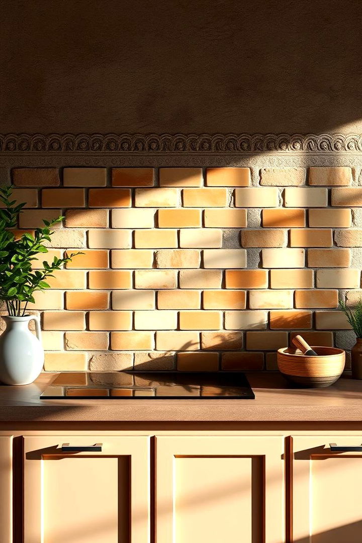 Earthy Color Palette Accents - 22 Rustic Backsplash Ideas