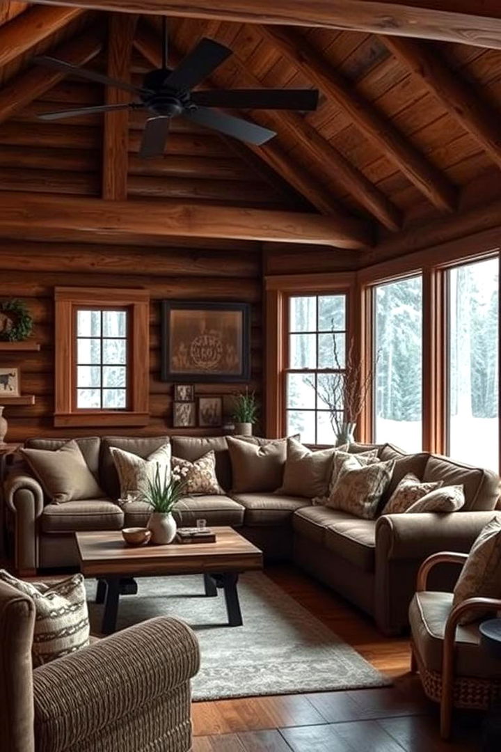 Earthy Color Palette Inspiration - 22 Cabin Living Room Ideas