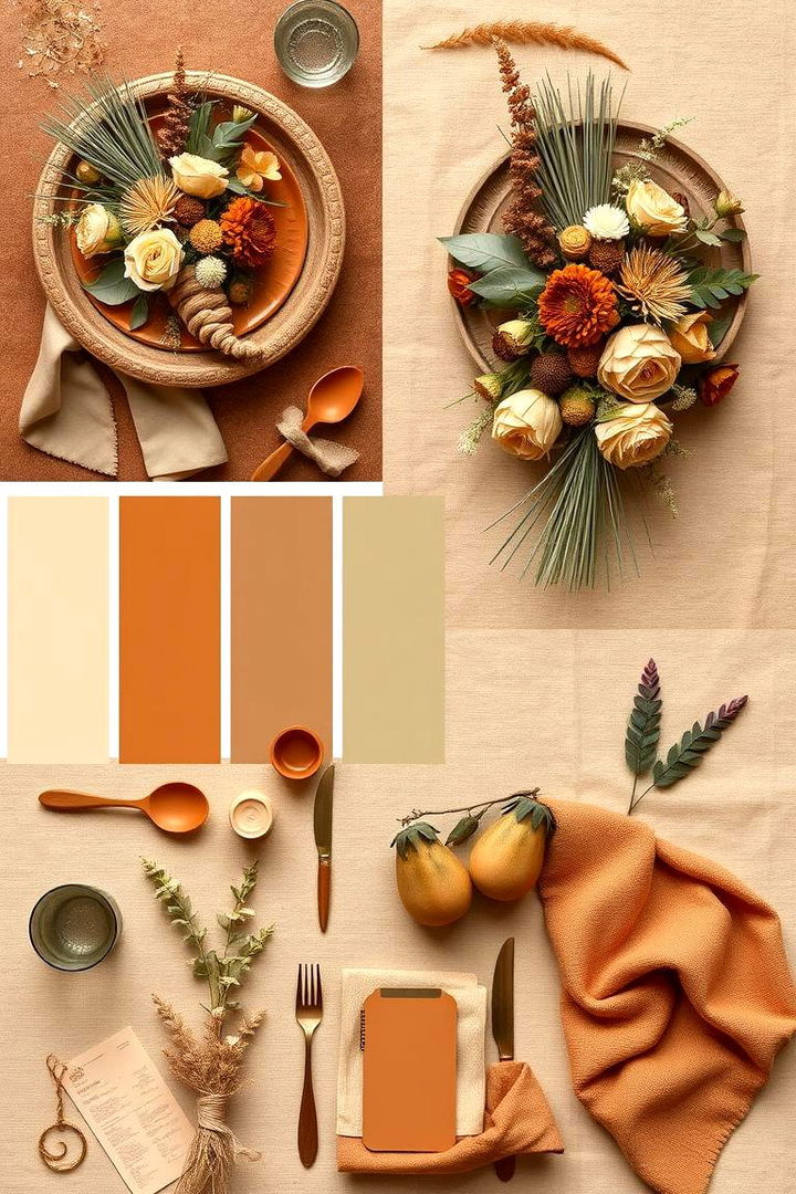 Earthy Color Palettes - 22 boho wedding ideas
