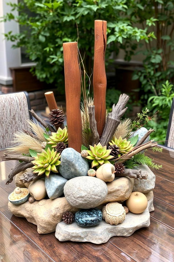 Earthy Color Palettes - 22 Rustic Wedding Centerpieces