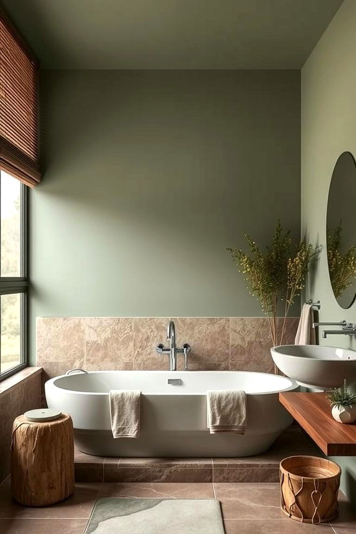 Earthy Color Palettes and Textures - 22 Cottage Bathroom Ideas