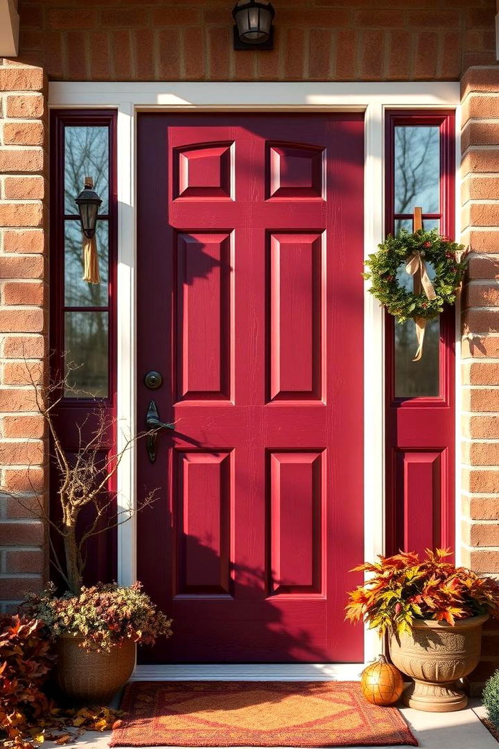 Earthy Door Paint and Finishes - 22 Front Door Fall Decor Ideas