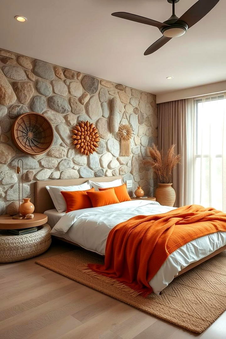 Earthy Mix of Decor and Vibrant Accents - 22 Burnt Orange Bedroom Ideas