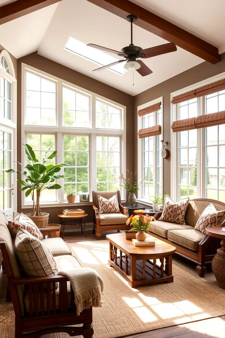Earthy Mocha Brown - 22 Sunroom Color Ideas