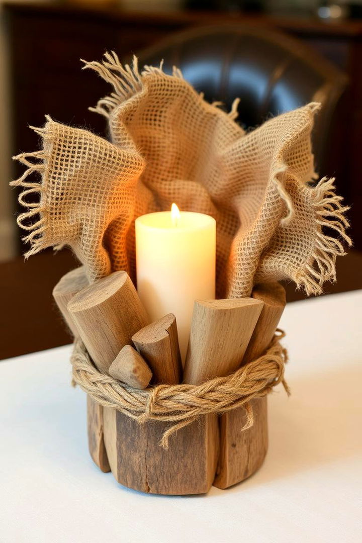 Earthy Natural Textures - 22 thanksgiving table decor ideas