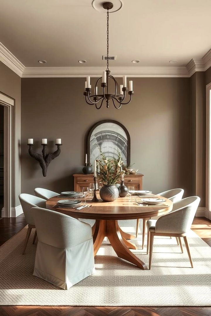 Earthy Neutral Tones - 22 masculine dining room ideas