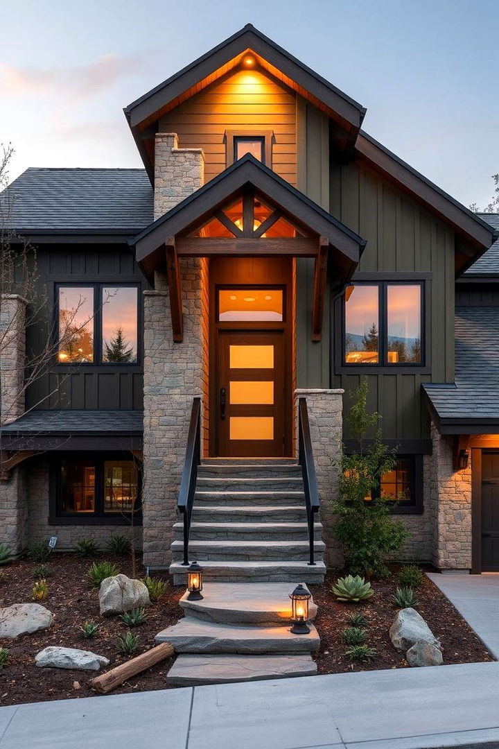 Earthy Olive Mix - 22 Green Exterior House Paint Ideas