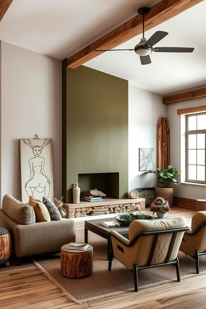 Earthy Olive Tone - 22 Accent Wall Colors