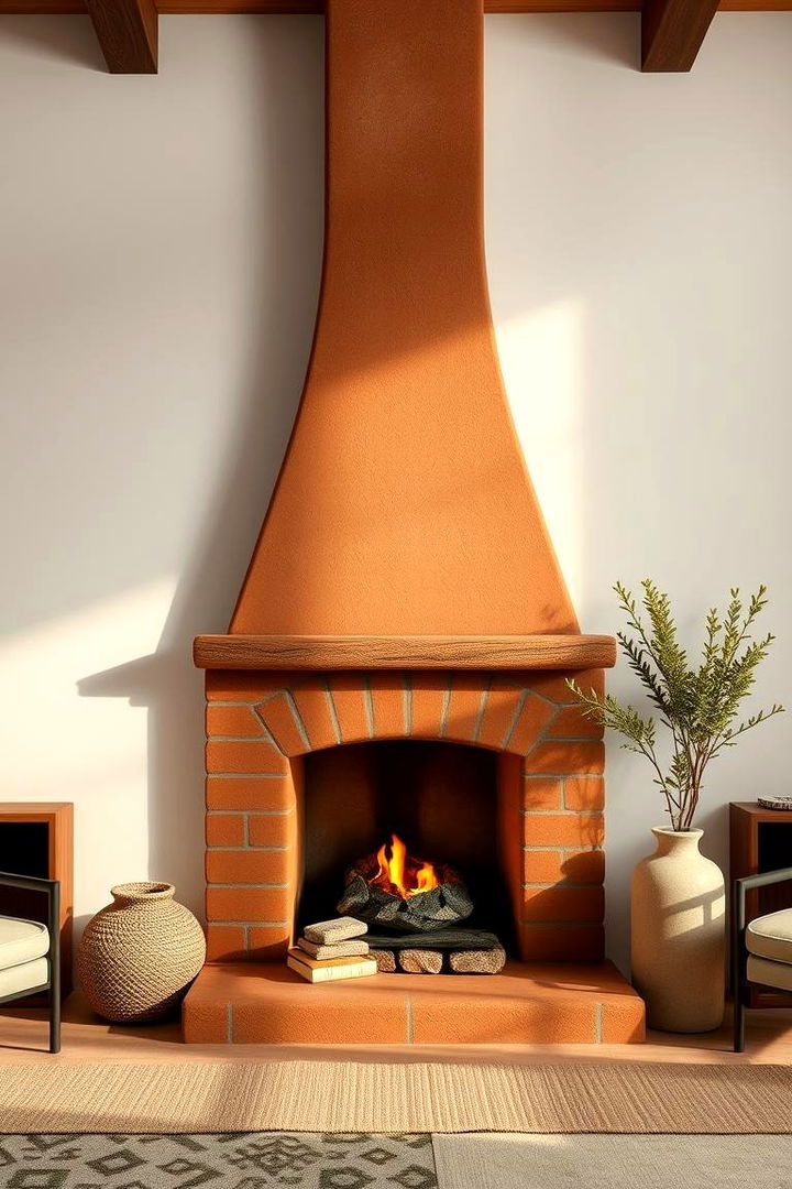 Earthy Palette Accents - 22 Mid-century Modern Fireplace Ideas
