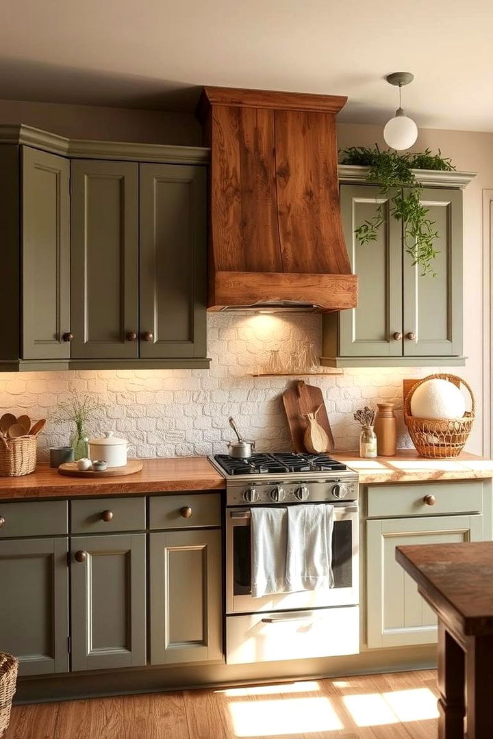 Earthy Sage Aesthetic Cabinets - 22 Green Kitchen Cabinet Ideas