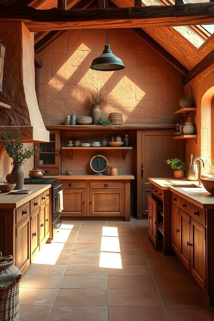 Earthy Terracotta Tones - 22 Colorful Kitchen Ideas