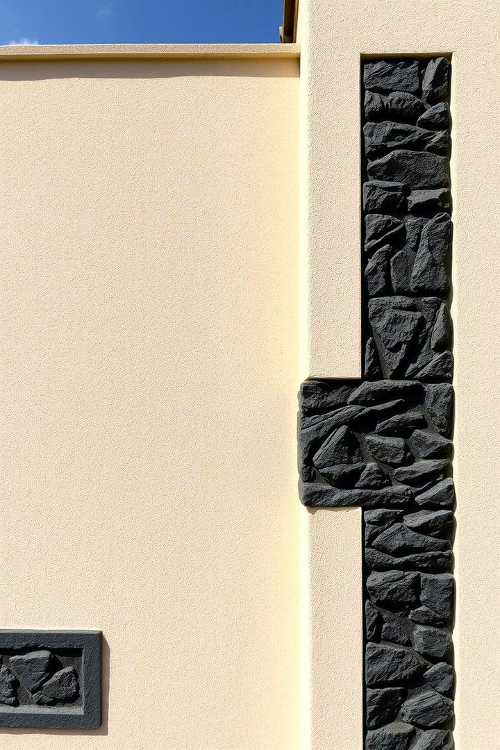 Earthy Texture Fusion - 22 beige and black house exterior ideas