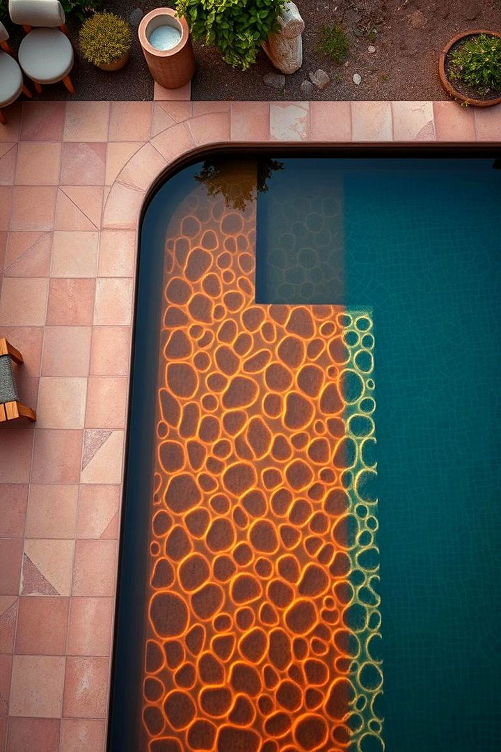 Earthy Tone Elegance - 22 Pool Tile Ideas