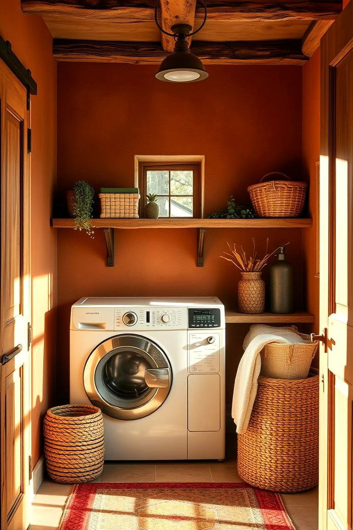 Earthy Tones Harmony - 22 Laundry Room Paint Ideas
