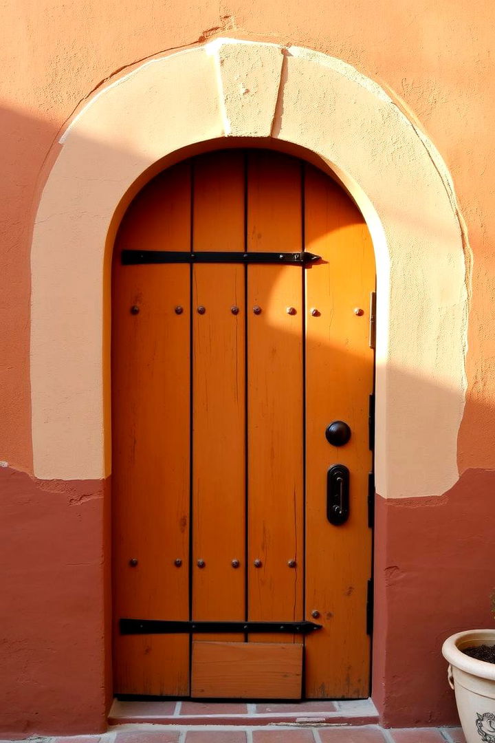 Earthy Tones and Warm Hues - 22 Spanish Style Front Door Ideas
