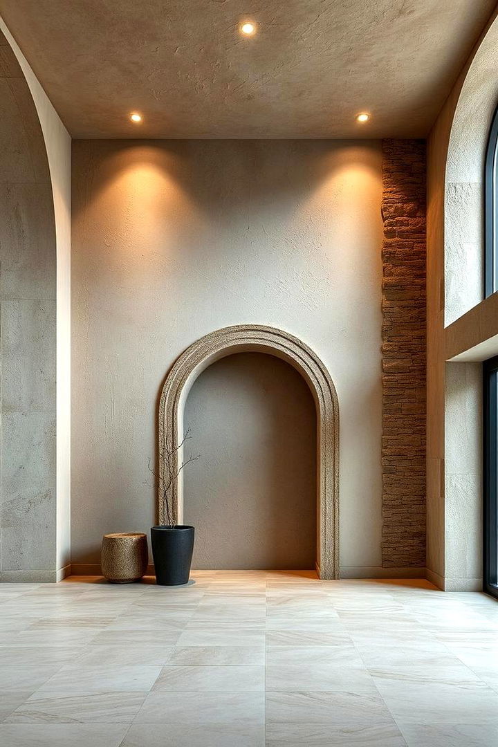 Earthy Wall Treatments - 22 Earthy Living Room Decor Ideas