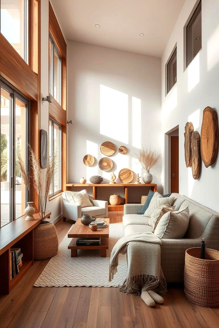 Earthy Wood Accents - 22 Fall Decor Ideas