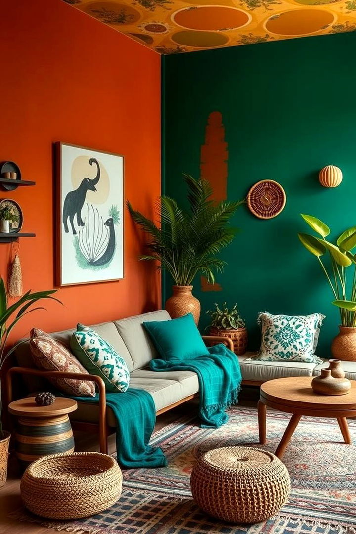 Earthy and Vibrant Palettes for Harmonious Design - 22 Colorful Boho Bedroom Ideas