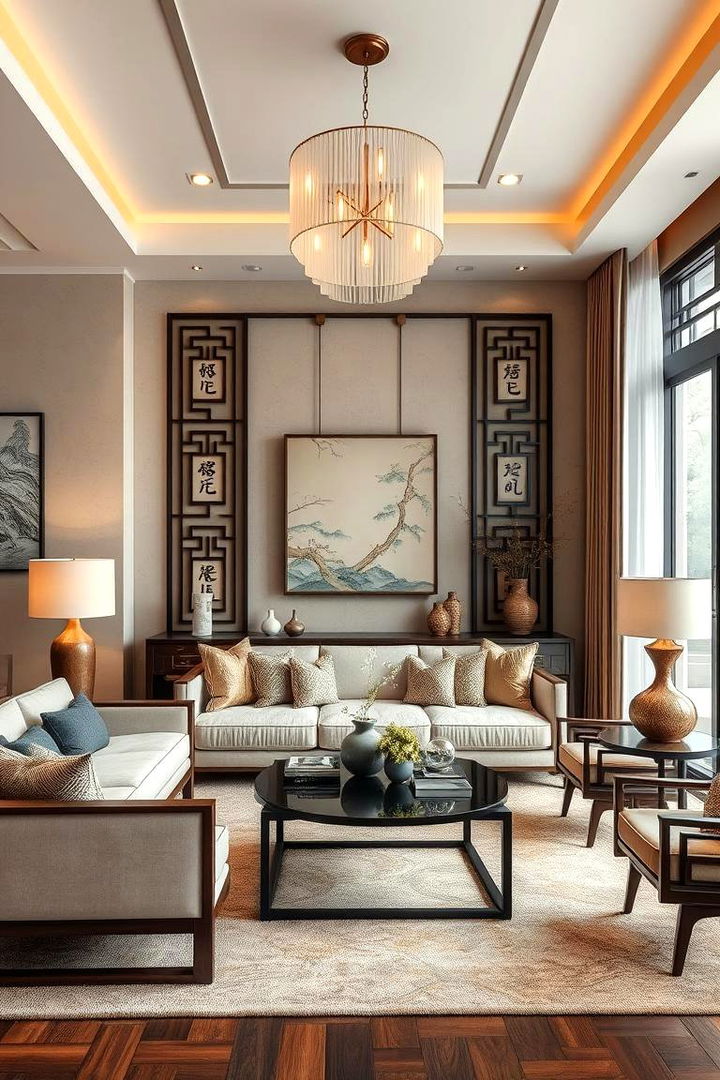 East West Fusion Design - 22 Asian Living Room Ideas
