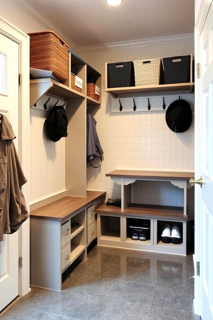 Easy Cleaning Mudroom Spaces - 22 Small Mudroom Ideas