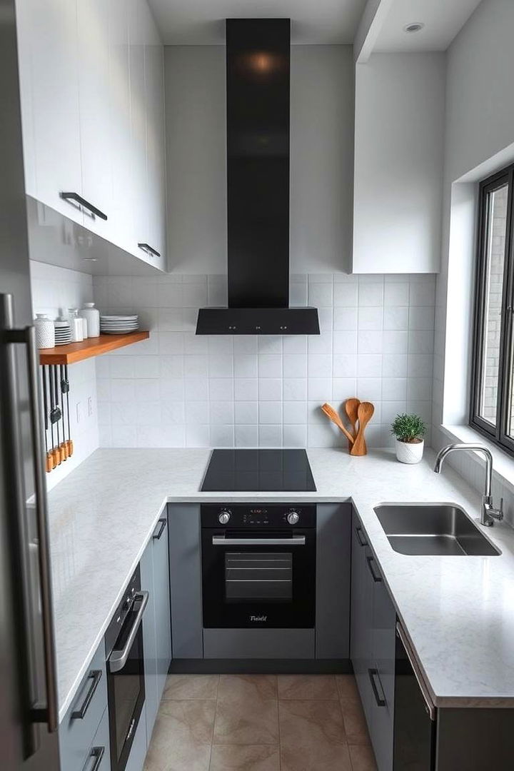 Easy Maintenance and Hygienic Surfaces - 22 Kitchen With Black Appliances