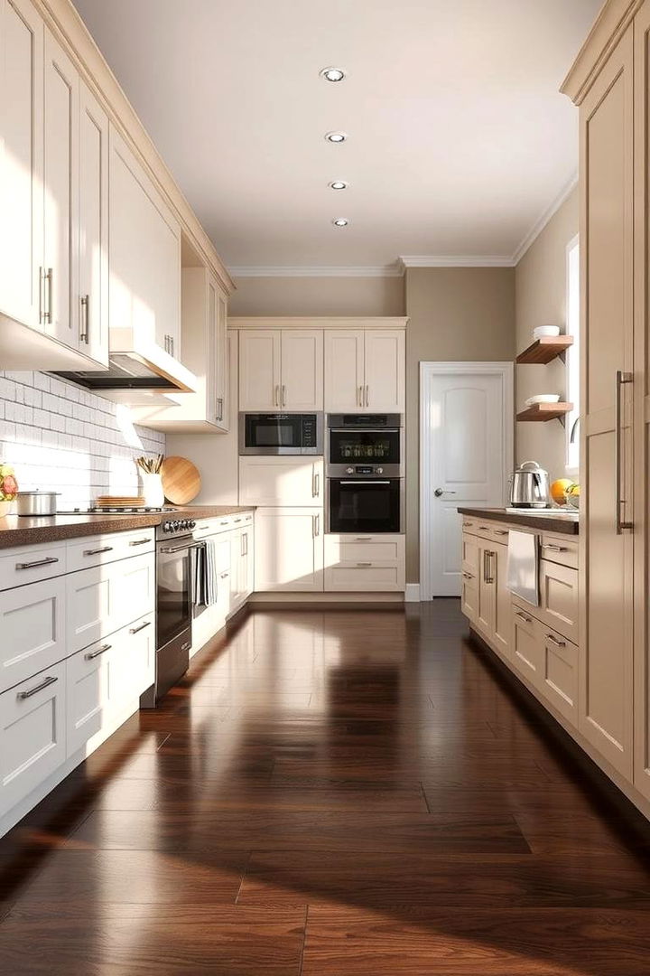 Easy Maintenance for Busy Kitchens - 22 Kitchen With Dark Wood Floors
