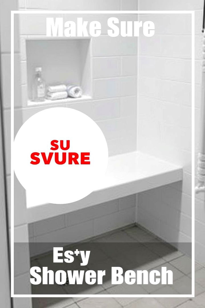 Easy to Clean Resin Bench - 22 Shower Bench Ideas